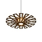 Discus wood & glass ceiling light - Image 5