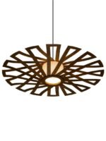 Brawn DISCUS lampshade, wood ceiling light, Scandinavian pendant, BRADA, wood lamp, plywood chandelier, wood pendant light, wood light 02