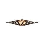 Discus wood & glass ceiling light - Image 4