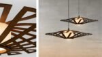 Discus wood & glass ceiling light - Image 15