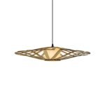Discus wood & glass ceiling light - Image 2