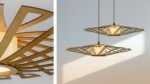 Discus wood & glass ceiling light - Image 14