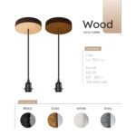 Drop wood ceiling light - Image 13