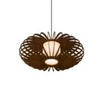 Ellipse wood & glass ceiling light - Image 6