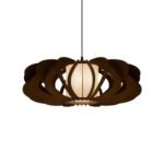 Peony wood & glass ceiling light - Image 6