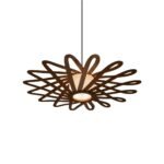 Ufo wood & glass ceiling light - Image 5