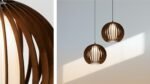 Orb wood & glass ceiling light - Image 10