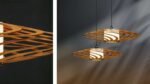 Portal wood & glass ceiling light - Image 10