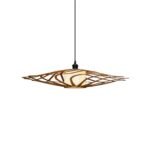 Sunflower wood & glass ceiling light - Image 5
