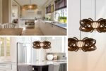 Waterlilly wood & glass ceiling light - Image 11