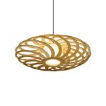 Portal wood & glass ceiling light