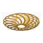 Portal wood & glass Flush mount ceiling light - Image 2