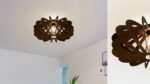 Peony Flush mount wood ceiling light - Image 6
