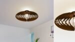 Ellipse Flush mount wood ceiling light - Image 6