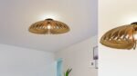 Lotus Flush mount wood ceiling light - Image 3