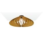 Patthypan Flush mount wood ceiling light
