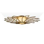 Sunflower wood & glass Flush mount ceiling light - Image 2