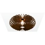 Ellipse Flush mount wood ceiling light - Image 5