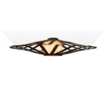 Discus wood & glass Flush mount ceiling light - Image 5