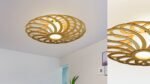 Portal wood & glass Flush mount ceiling light - Image 3