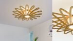 Ufo wood & glass Flush mount ceiling light - Image 3