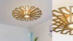 Discus wood & glass Flush mount ceiling light - Image 3