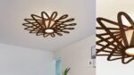 Ufo wood & glass Flush mount ceiling light - Image 6