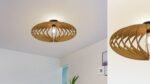 Ellipse Flush mount wood ceiling light - Image 3