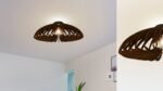 Lotus Flush mount wood ceiling light - Image 6