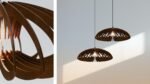 Lotus wood ceiling light - Image 7