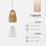 Capsule wood ceiling light - Image 11