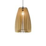 Capsule wood ceiling light