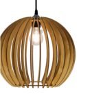 Orb wood ceiling light - Image 2