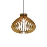 Pear wood ceiling light