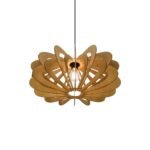 Peony wood ceiling light