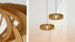 Peony wood ceiling light - Image 3